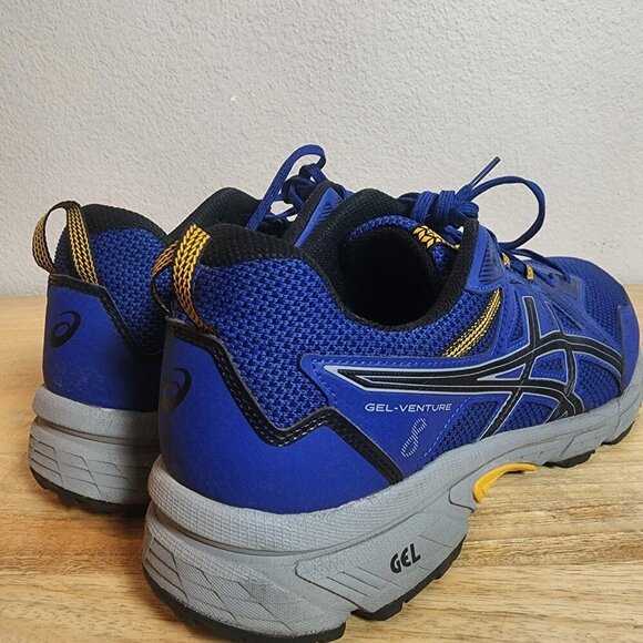 ASICS Shoes Sneaker Mens Size 13 Blue Black GEL-Venture 8 Trail Running 1011A824